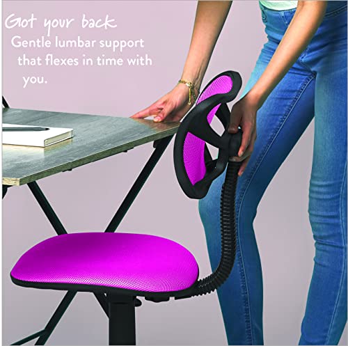 Urban Shop Swivel Mesh Task Chair, Pink #TOP4