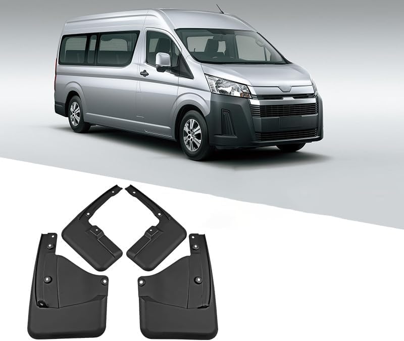 Guardabarros coche Hiace 2019-2021: faldillas antibarro y protector de neumáticos