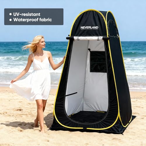 Image of NEVERLAND Pop up Privacy Shower Tent - Portable Changing Shower Tent, Dressing Room, Bathroom, Outdoor Rain Shelter for Camping, Hiking, Beach