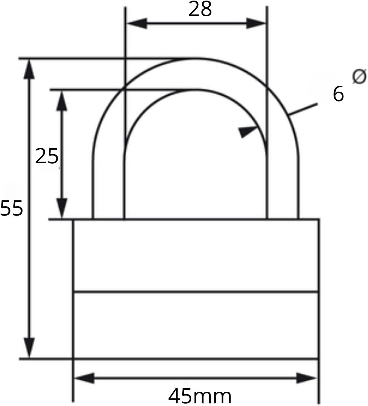 Aube 1313-45/SC Ulysse Luggage Locks, Brass