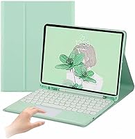 Vista 18 de Funda para teclado AnMengXinLing para iPad Air de 13 pulgadas (M3 2025/M2 2024)/iPad Pro de 12.9 pulgadas 6ª/5ª/4ª generación, teclado desmontable