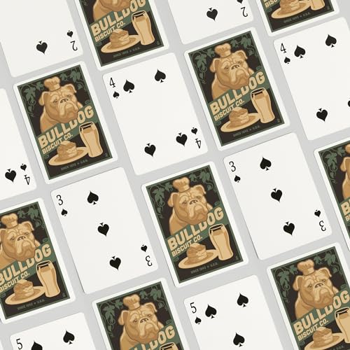 Baraja de Póker Bulldog Retro 52 cartas para adultos miniatura 4