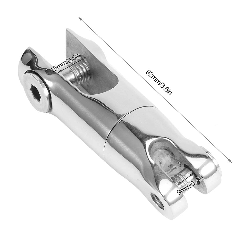 Aramox Conector Giratorio de Ancla, Acero Inoxidable, Accesorio para Barco, Compatible con Cadena de 6 a 8 mm