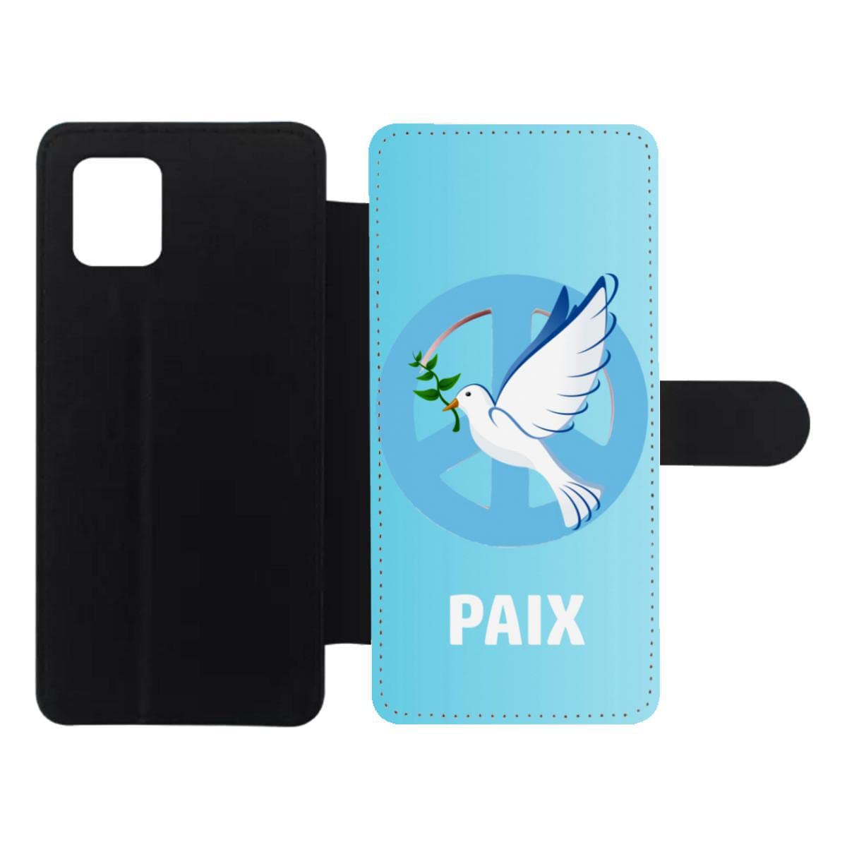 Étui Note 10 Lite antichoc avec fermeture aimantée blanche - 5