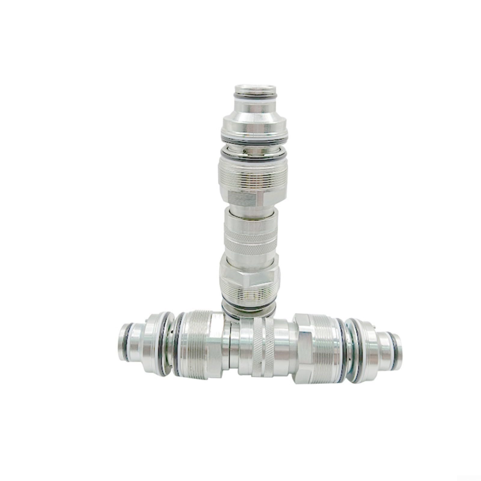 Acoplamiento rápido hidráulico M48 rosca para maquinaria agrícola cosechadoras para cobre robusto niquelado anillo de sellado fácil montaje plata 1 pieza (M48 Mother Body)
