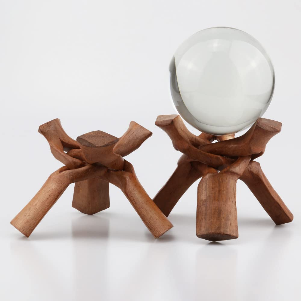 Wood Display Stand Base For Crystal Ball Sphere Ho... – Grandado - Foto 8