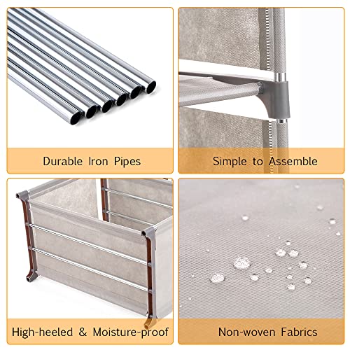 Kiboule Estante de 4 prateleiras Estante de livros Estante de livros Caixa de armazenamento de livro