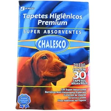 Chalesco Tapete Higiênico Premium Para Cães Com 30 Unidades