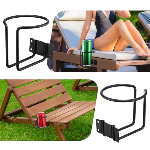 8 portavasos de acero inoxidable negro para pared miniatura 6