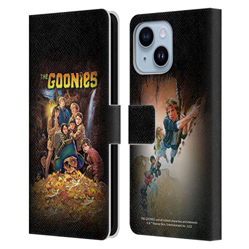 Étui portefeuille en cuir The Goonies pour Apple iPhone 14 Plus