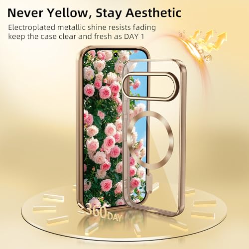 Coque Google Pixel 10 Pro transparente MagSafe avec film écran HD