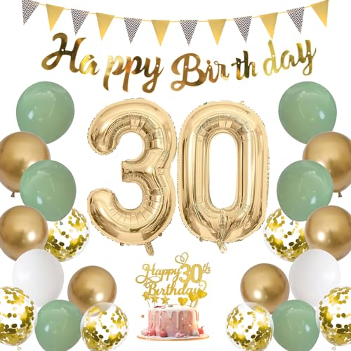 30 Geburtstag Deko Frauen, Deko 30 Geburtstag Frau, Rosegold Luftballon