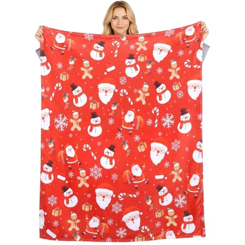 Joyesplay Weihnachtsdecke Decke Flauschige Überwürfe für Sofa,...
