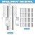Rolitwils Drywall Repair Clips, 8 Pack Stainless Steel Wall Patch Kit with 16 Screws for 1/2 Inch Sheetrock, Professional Drywall Hole Repair Solution for DIY Home Repair