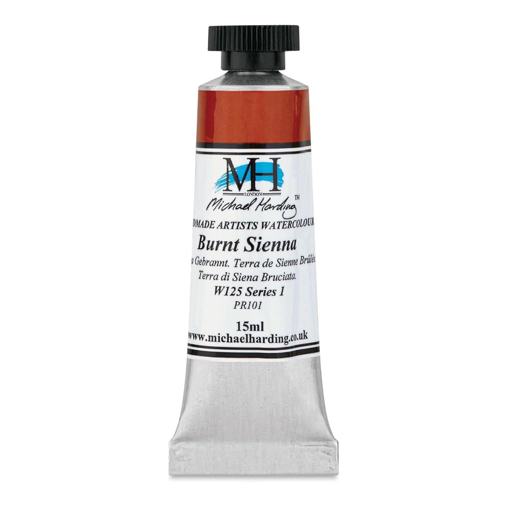 Michael Harding Burnt Sienna Professional Watercolors - 15Ml Tubes (Burnt Sienna)