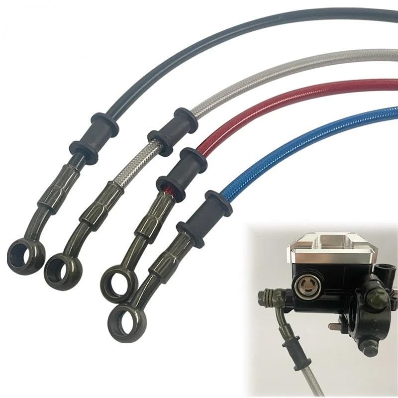 Bremsölschlauchleitung Motorrad Stahlbremskabel Hydraulikrohr Edelstahlgeflechtrohrleitung Bremsölschlauch Bremsleitung Motorradbremsleitung