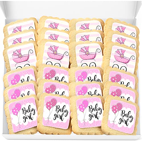 Baby Shower Cookies Baby Girl 24 PACK Favors Dessert Table Decora...