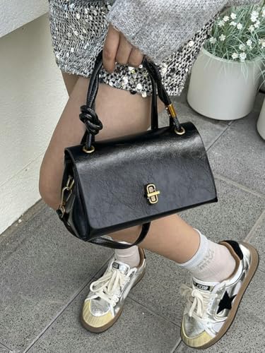 Retro PU Leather Women’s Tote Bag 2025 Designer Crossbody Shoulder Purse with Top Handle Simple Fall Winter Handbag3