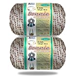 Pepperell Bonnie Braid Makramee-Schnur, 4 mm x 91 m, indischer Mais, gedrehte Polypropylen-Kordel...