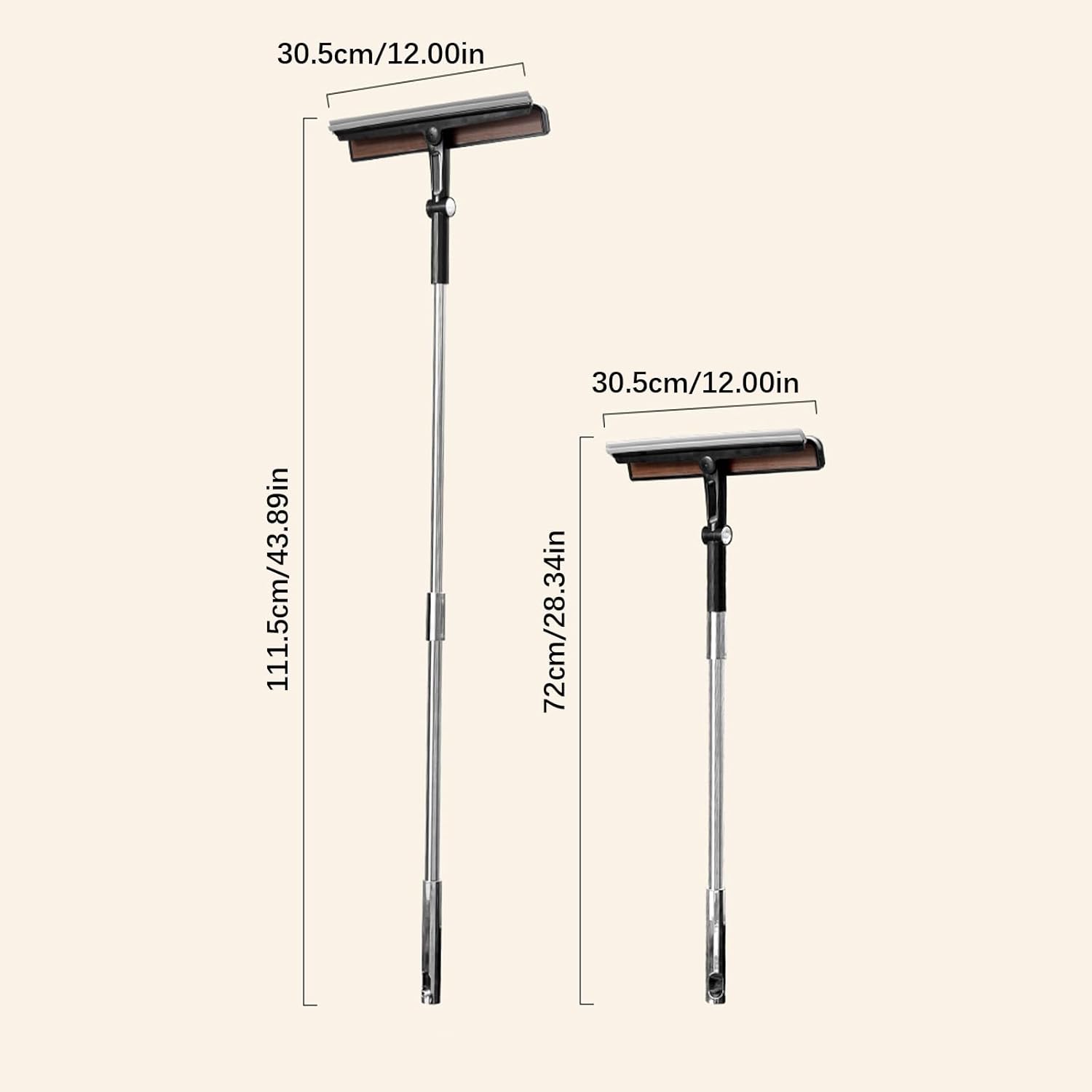 Window Tool with Extendable 360 Degree Rotating Head Safe Locking Mechanism for High Reach Application Double Side Window
