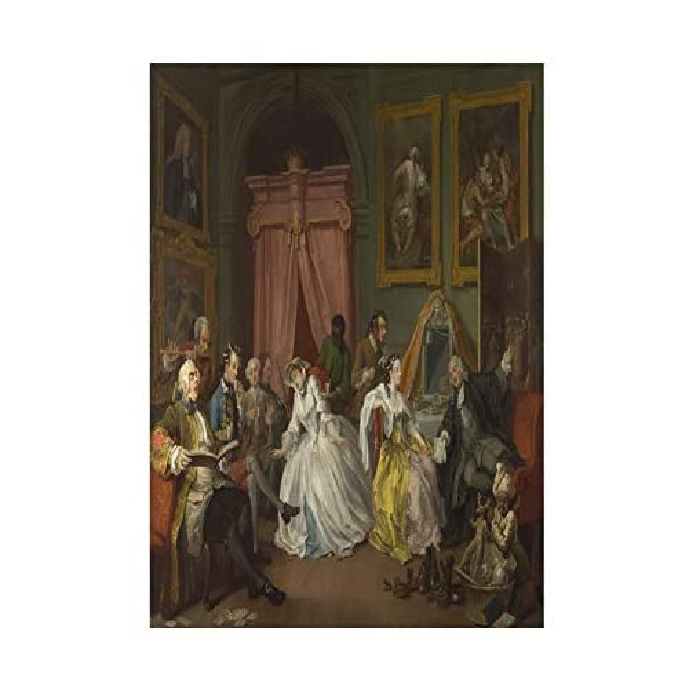 Wee Blue Coo Painting Satire Marriage A-la-mode Hogarth Toilette Wall Art Print