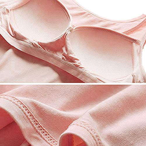 Image of Camisoles for Women with Built in Bra,Basic Yoga Top Layering Tank Top Padded Bra Undershirt(S-3XL)