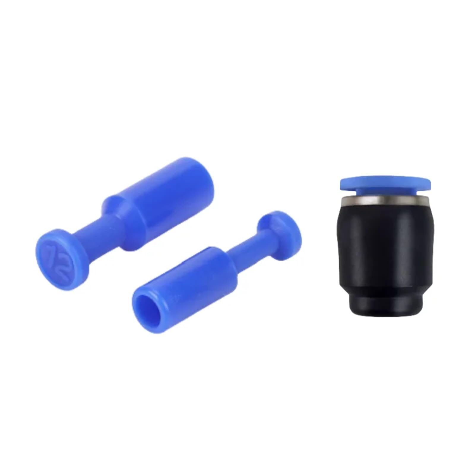 Acoplamientos rápidos neumáticos - Conector de ajuste a presión for manguera de aire/gas - 4 6 8 10 12 16 mm Tapón ciego y racores de empuje directo(PPF8,1PCS)