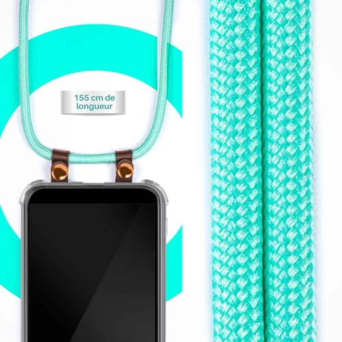 Chaîne de téléphone pour iPhone 17 moex cordon amovible turquoise - 3