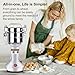 Goldtouch 150g High Speed Electric Grain Mill Grinder, 1500W 110V Stainless Steel Flour Mill Makes Gluten Free Flours, Grain Mill for Home and Commercial Use