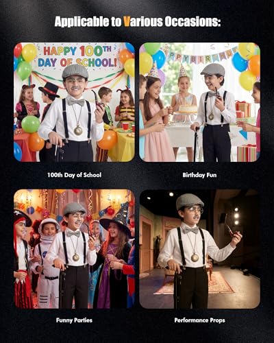 Disfraz Old Man para Niños con Sombrero, Gafas y Chaleco miniatura 6