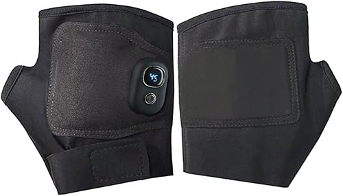 Electric Rechargeable Fingerless Heating Writing Gloves for Students,Cordless Heating Gloves Prevent Freezing, Hand Warmer for Indoor and Outdoor,