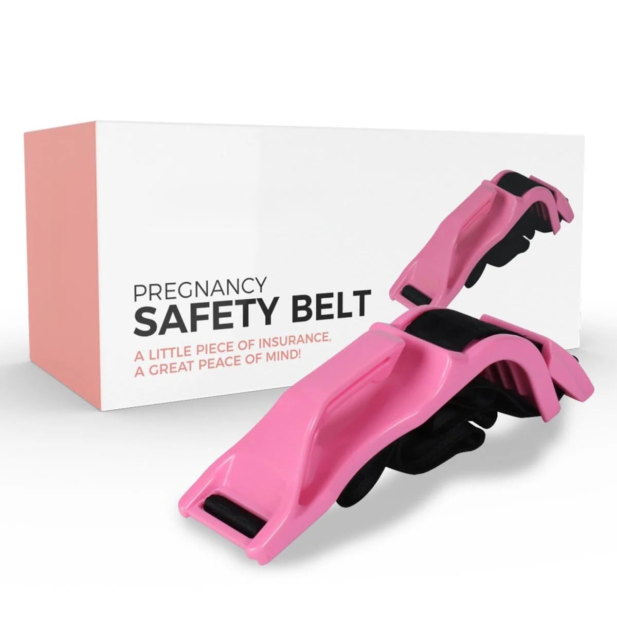 Mimibelt Car Seat Belt Cover for Pregnancy Universal Seatbelt Shoulder Pad Set and Seat Cushion Interior Accessories for