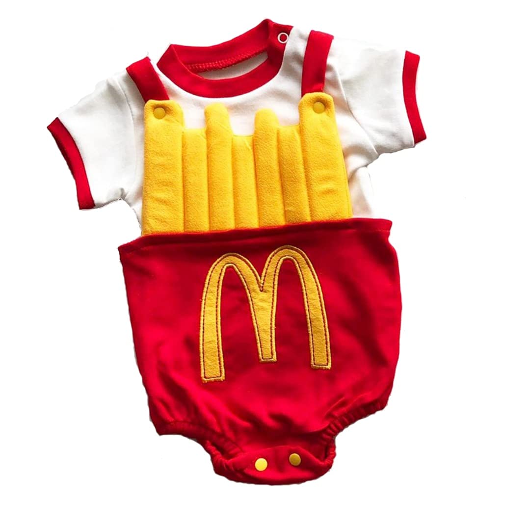 Mc Donald's Cotton Baby Salopette With Tshirt For Newborns - 2 Pack Cotton Baby Romper For Unisex