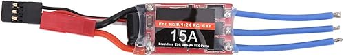 VGEBY RC sin escobillas ESC, 15A 8.4V 128124 Escala Control remoto del coche sin escobillas ESC RC Vehículo Motor S Peed Controller Accesorios de