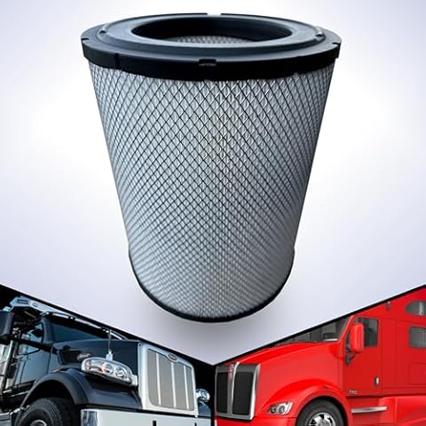AMPLER's Air Filter AF25598 replacement for Kenworth W900 T700 T800 T2000 C500 Engine Air Filter, and Peterbilt 387 567 587 Engine Air Filter. Replaces: RS3750 P542101 P549644 CA9009 LAF5873 AF2302 Cover