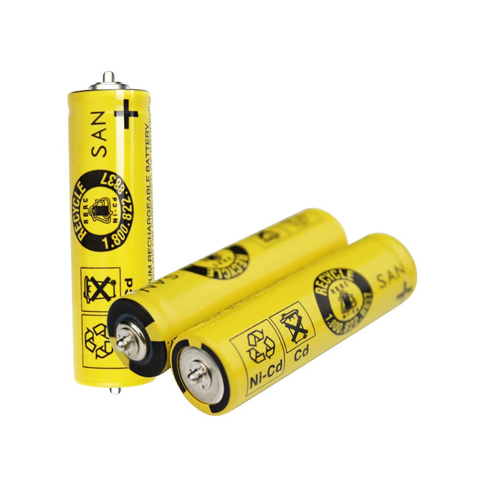 PULADU Original 2pcs SAN 1N-600AA for B ra un Electric Shaver Battery S3 3000S/3090S 199S-1 5739/5743 5663 1.2V Ni-Cd Rechargeable Battery