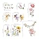 decalmile Wandtattoo Mädchen Feen Blumen Wandaufkleber Schmetterling Wildblumen Elfen Wandsticker Babyzimmer Kinderzimmer Schlafzimmer Wanddeko