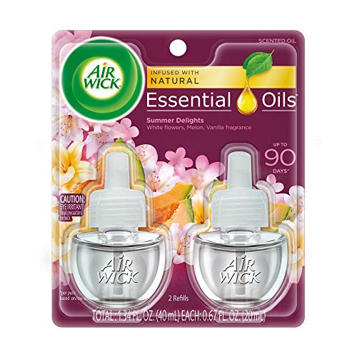 Air Wick Scented Oil 2 Refills, Summer Delights, (2X0.67oz)