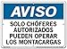 Vestil Notice SignSI-N-25-C-AL-080-S 25 14.5X10.5 Aluminum .080 Authorized Drivers Only are Allowed to Operate Lift Trucks Solo CH?FERES AUTORIZADOS PUEDEN OPERAR Los MONTACARGAS