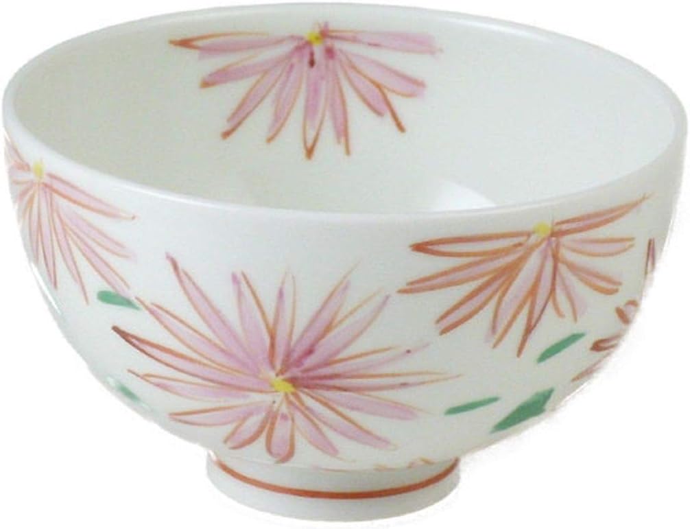CtoC ARITA 856122 Rice Bowl, Multi, Diameter 4.2 x 2.4 inches (10.7 x 6.2 cm), Small Colored Chrysanthemum Crest, Made in Japan, Arita Ware