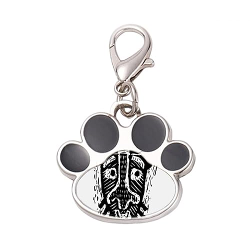 DIYthinker?Cold Indian Flamen Sacrifice Totem Pet Tag Keychain Dog Cat ID