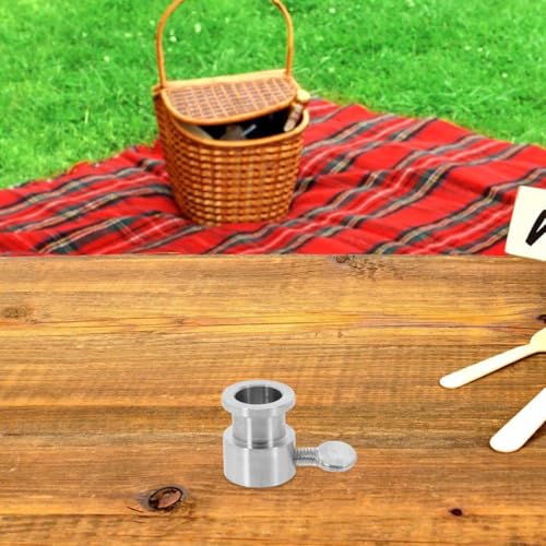 DIYEAH Edelstahl Grill Gegengewicht 0.83X0.83X1.02In Drehspießrollenbuchse Mit Limitblock Grillzubehör Für Stabile Drehung Beim Grillen