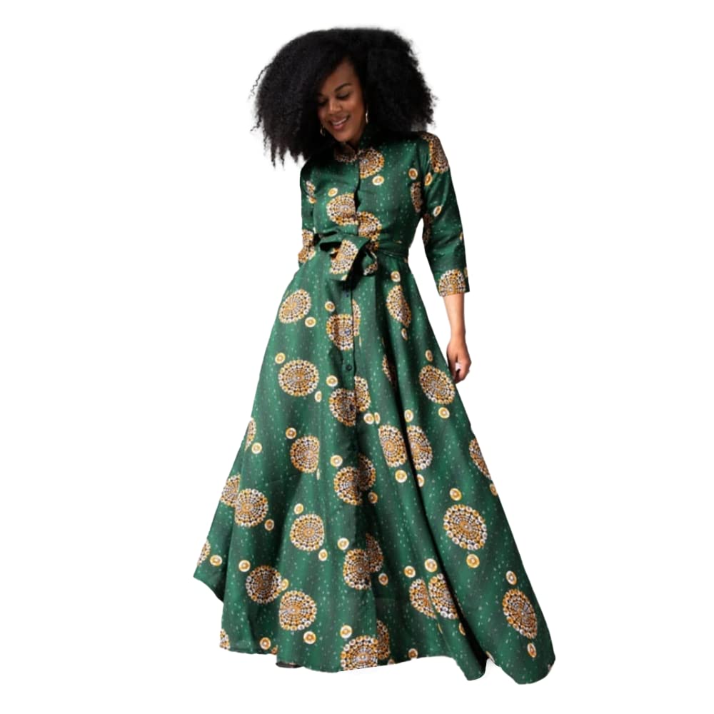 GenericWomen's Maxi Casual Dress | Amahle Green Maxi Dress | LM Fashion Street