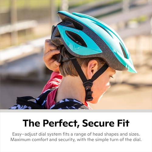 Image of Schwinn Thrasher Helmet for Kids, Size 55-58 cm for Kids 8-14, Lightweight Microshell, Adjustable Dial & Straps, Interior Padding, Air Vents, Visor, Helmet for Boys and Girls