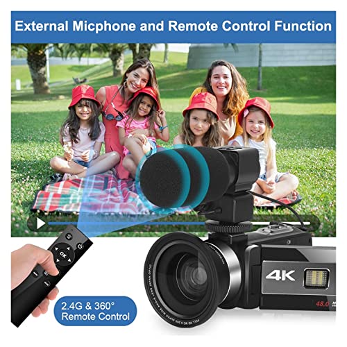 Caméra de vlogging 4K haute résolution avec time-lapse et mise au point automatique précise