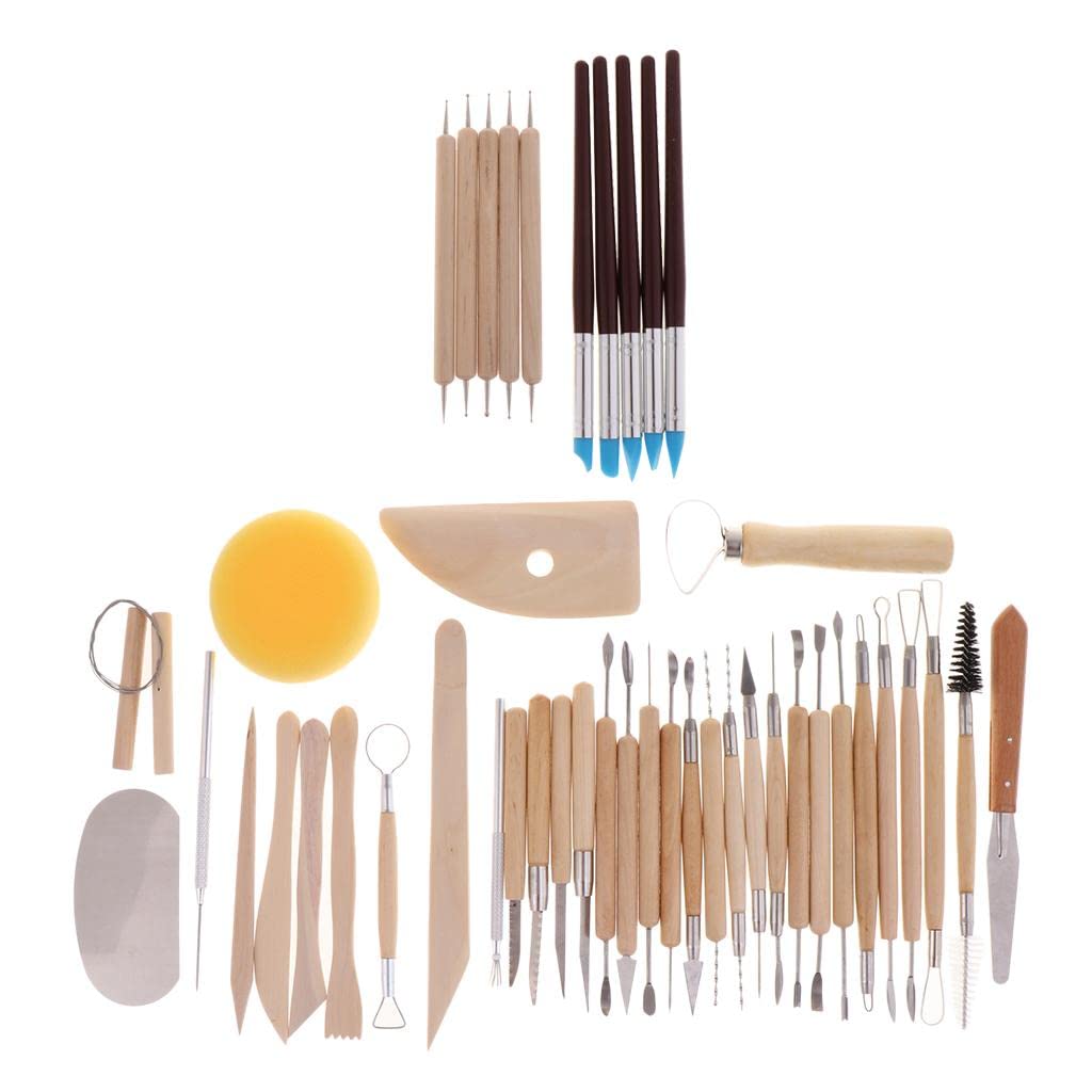Ton Sculpting Tools Set für Anfänger Crafts, 45stk