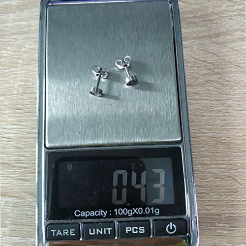 Leya Stud Earrings, Pure Titanium Hypoallergenic Spiral Earring For Women, Men, Teen Girls, Boys | Sensitive Ears (Including Titanium Earring Backs) Silver #TOP3