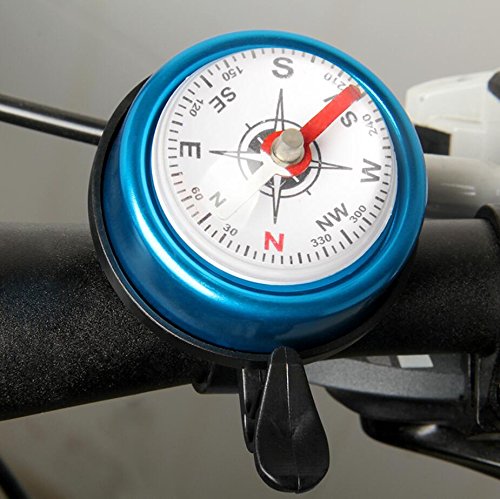DeroTeno Bicycle Bell, 1 Pack Bike Bell with Compass Decorative Design
