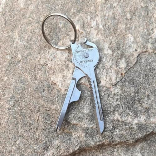 Image of 8-in-1 Keychain Multi Tool | Compact Portable Multitool Gadget for Hiking, Traveling, Camping, Picnic, Outdoor Sports, Pocket Utility Tool, Survival Gear