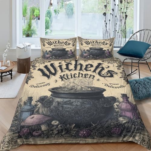 Parure de lit sorcière microfibre 135x200 pour chambre d'ado ensorcelante - 4